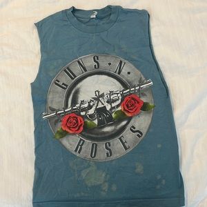 Custom Bleached Guns and Roses Muscle Tee